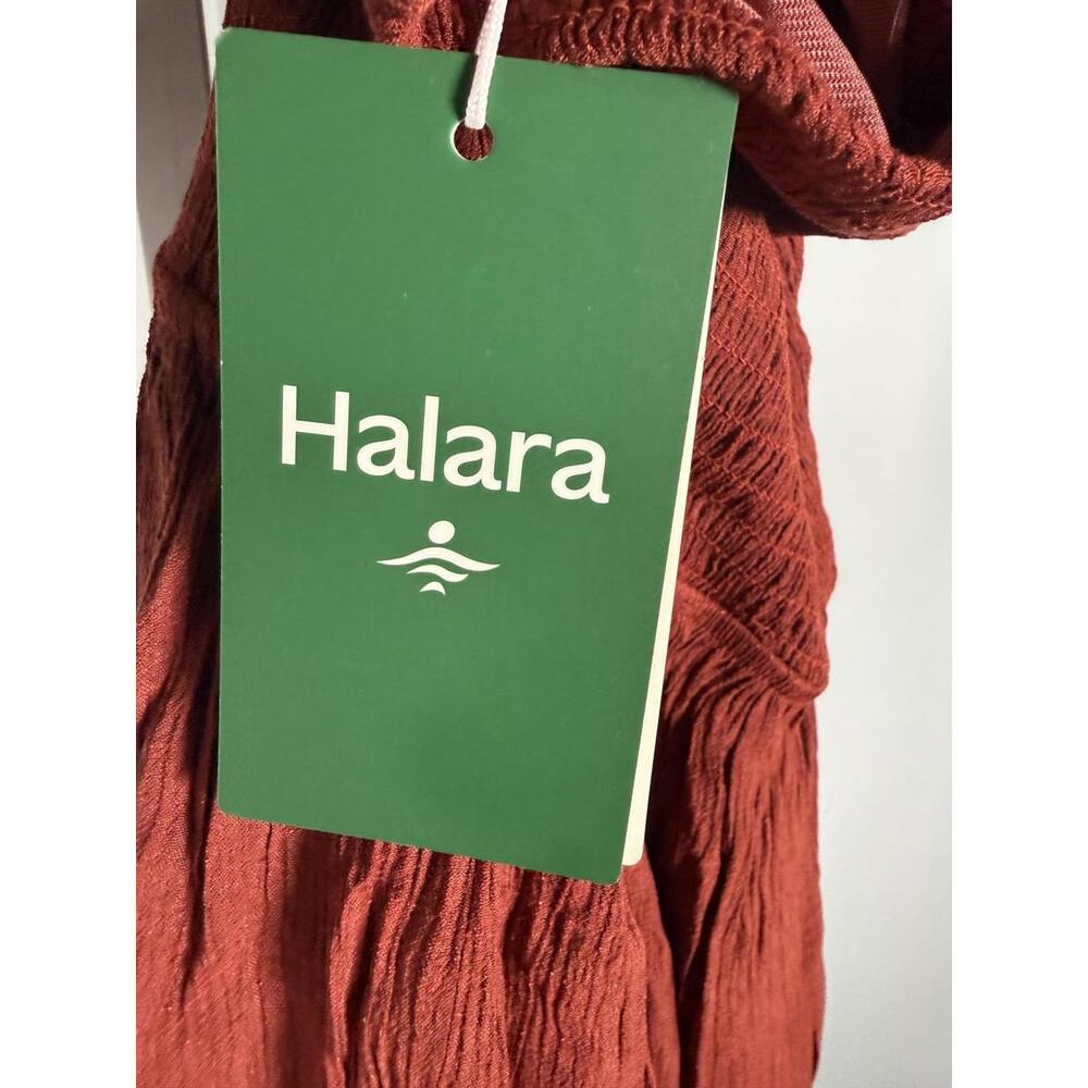 NWT Halara Strapless Smocked Tube Top Harem Jumpsuit Red Size XS - Picture 5 of 6